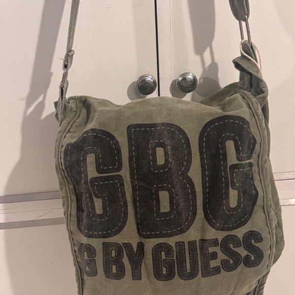 GBG BY GUESS crossbody bag canvas army green with black logo - Picture 5 of 16